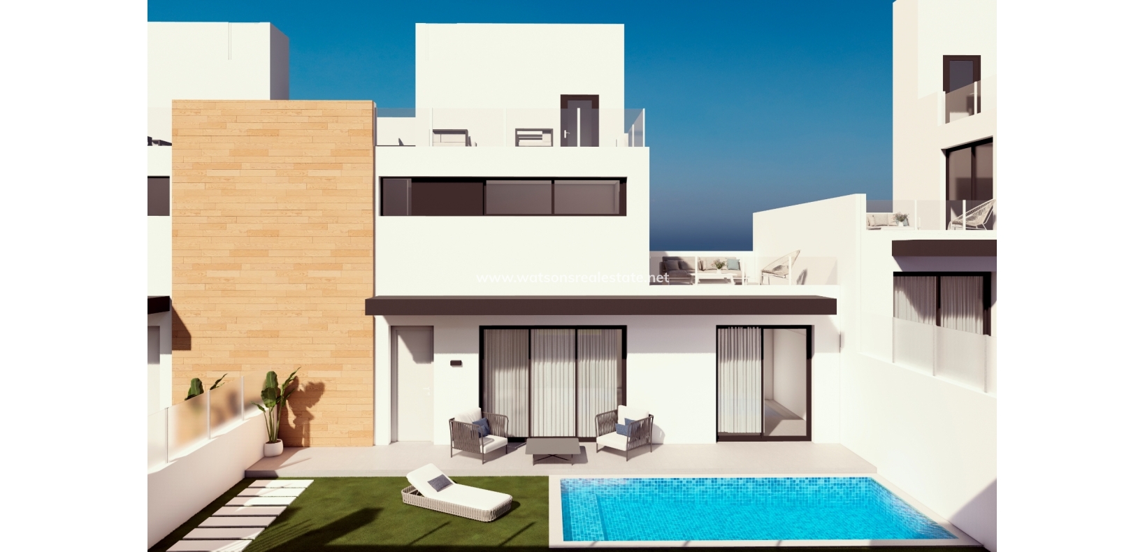 Neubau Doppelhaushälfte zu verkaufen in Alicante